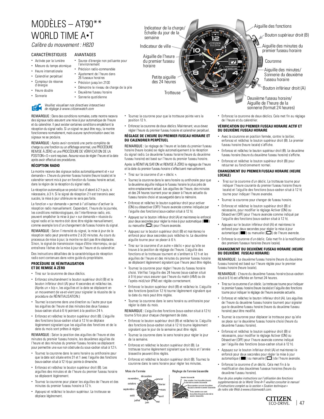 Citizen H820_abbr_instructions_FR_CA