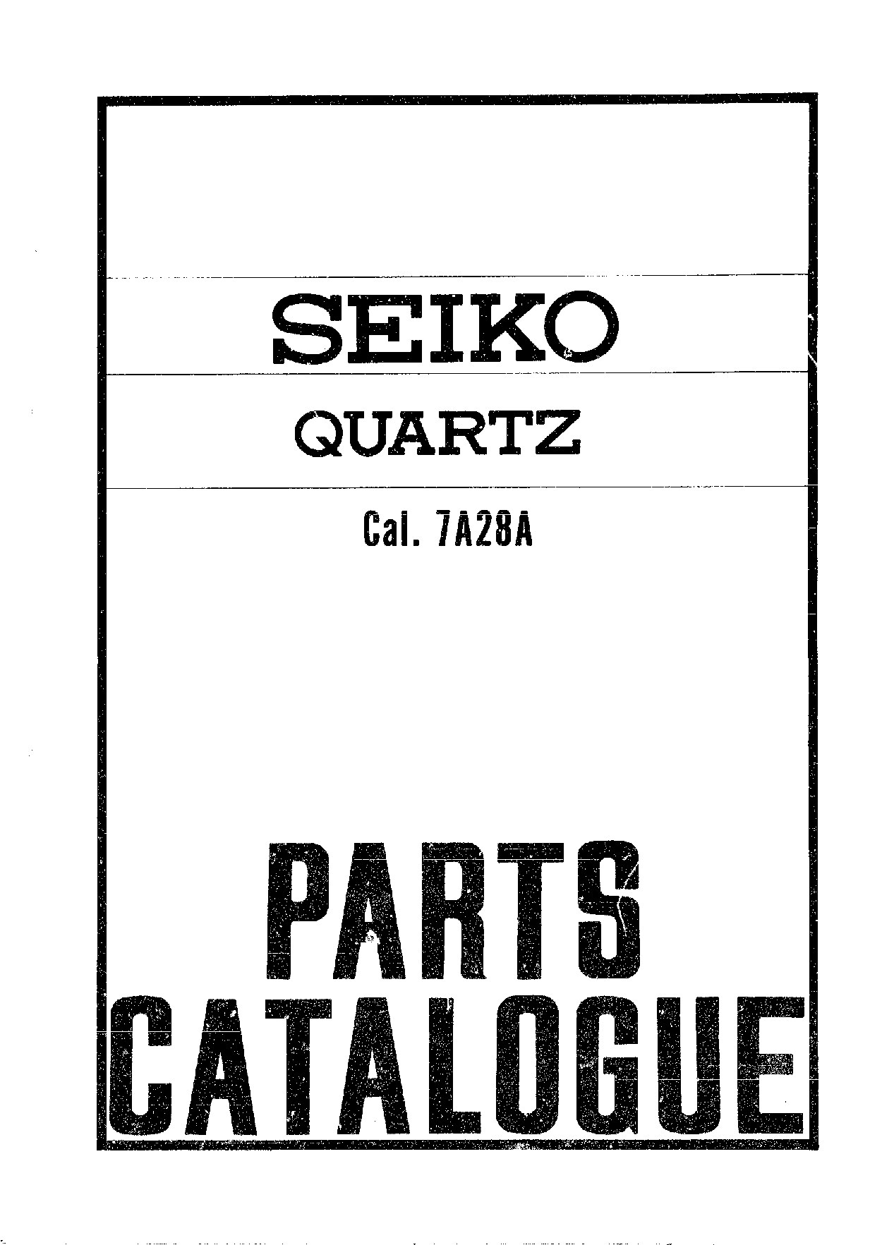 Seiko 7A28A