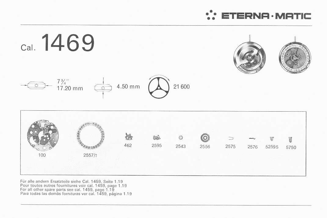 Eterna 1469 partlist
