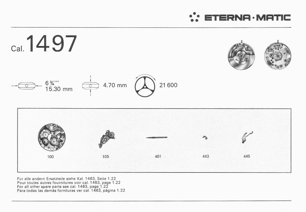 Eterna 1497 partlist
