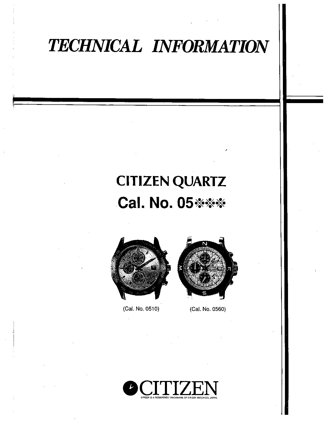 1019_Citizen 0510A, 0540A, 0560A
