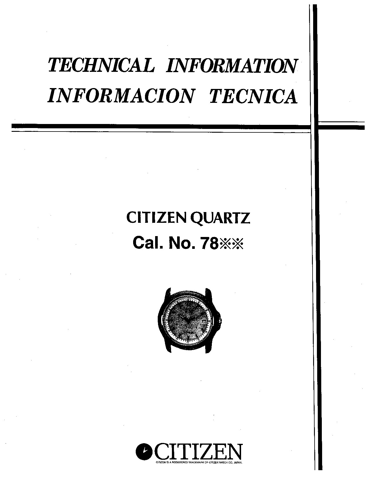 1023_Citizen 7810, 7820, 7860, 7870