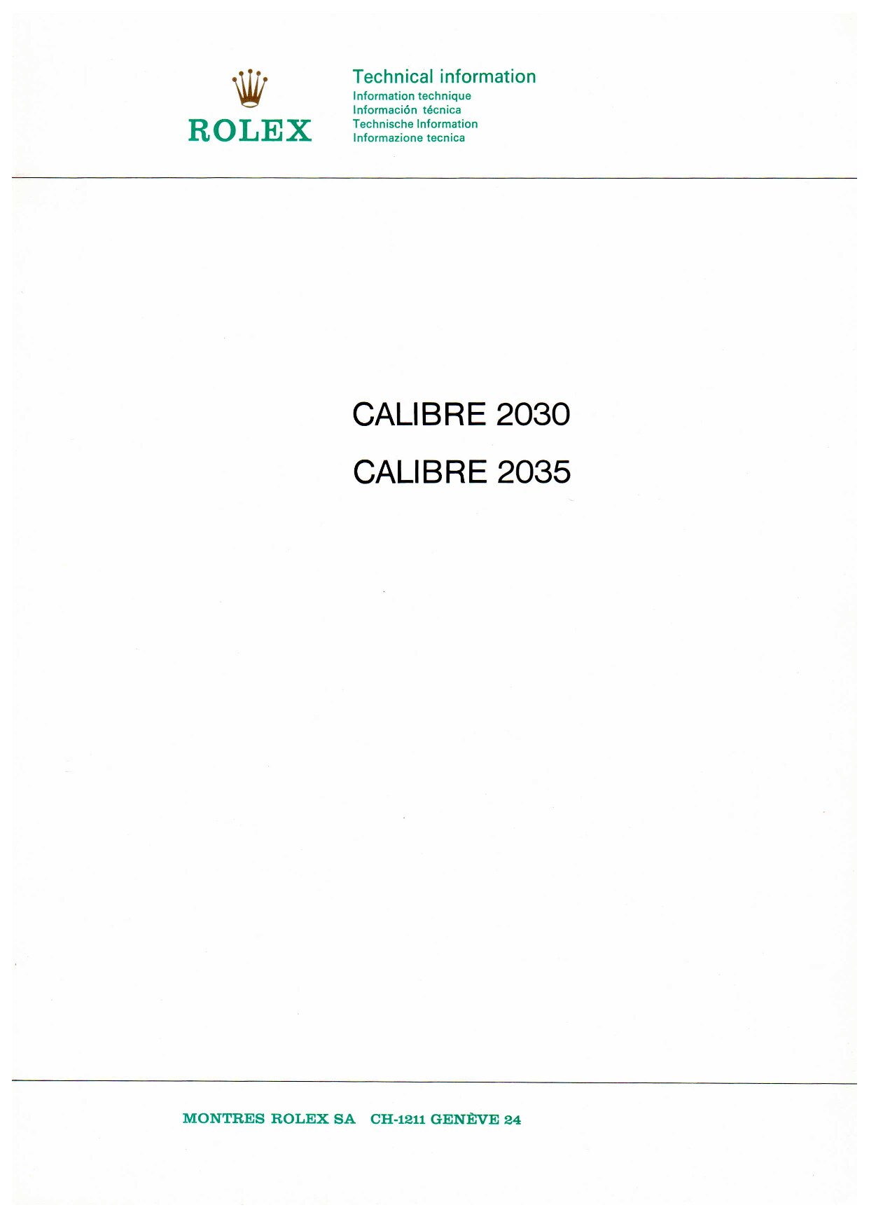 Rolex 2030 2035 technical - rolex