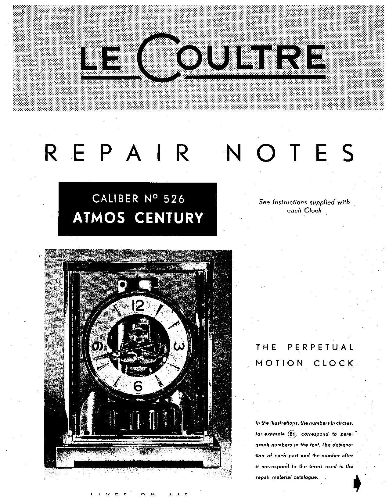 Atmos Calibre 526 technical manual