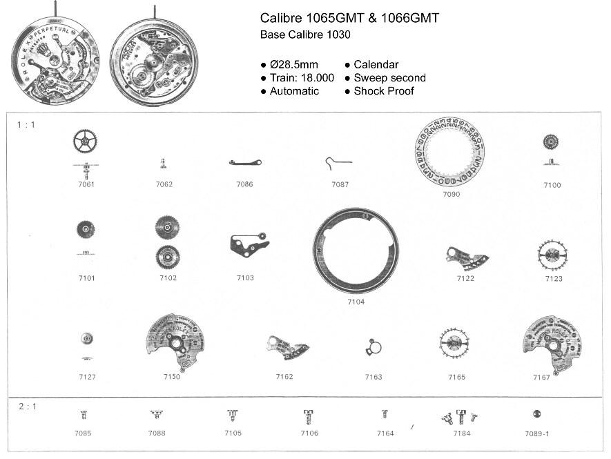 Rolex 1065GMT & 1066GMT